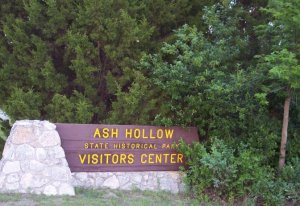 Ash Hollow State Park Entrance